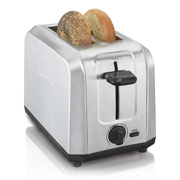 Stainless Steel 2 Slice Toaster with Extra Wide Slots