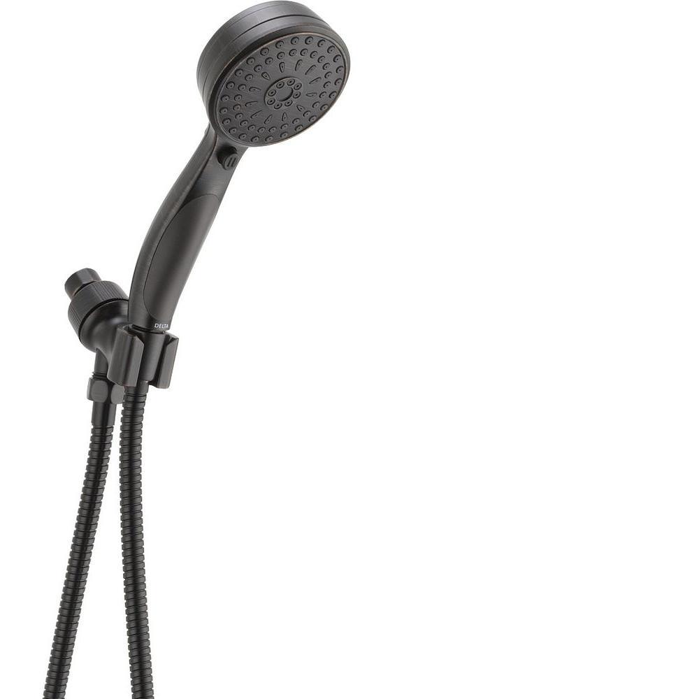 ActivTouch 9-Spray 3-5/8 in. Single Wall Mount Handheld Shower Head in Champagne Bronze - Super Arbor