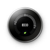 Nest Learning Thermostat 3rd Gen in Stainless Steel - Super Arbor