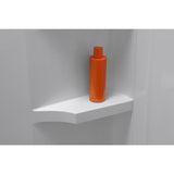 Ensemble Curve 60 in. x 1-1/4 in. x 72-1/2 in. 1-Piece Direct-to-Stud Alcove Back Shower Wall in White - Super Arbor