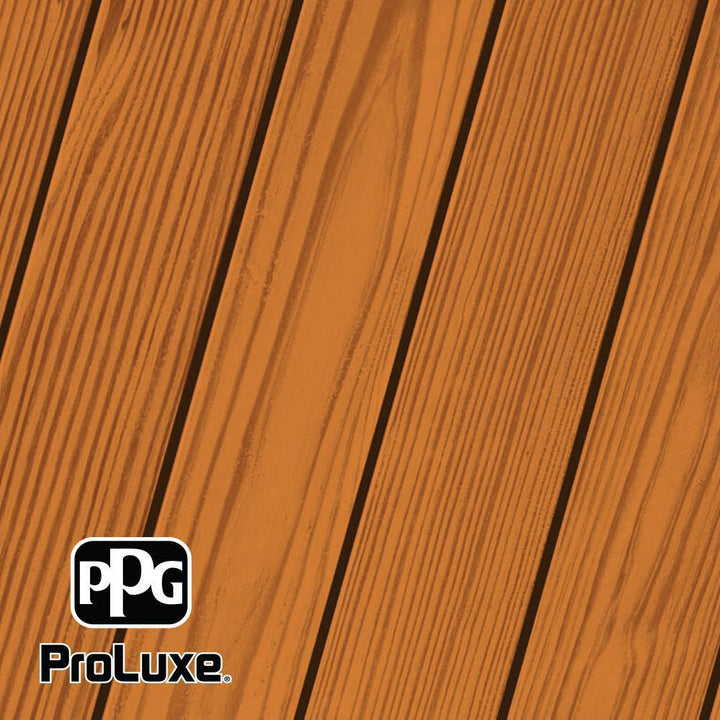 PPG ProLuxe 5 Gal. #HDG-ST-216 Natural Cedar SRD Exterior Semi-Transparent Matte Wood Finish - Super Arbor
