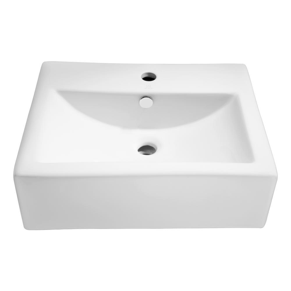 Vitruvius Series Ceramic Vessel Sink in White - Super Arbor