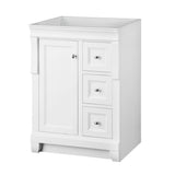 Naples 30 in. W Bath Vanity Cabinet Only in Distressed Grey with Right Hand Drawers - Super Arbor