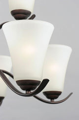 Maxim Lighting Vital 9-Light Chandelier, 26" W x 25" H, Satin Nickel