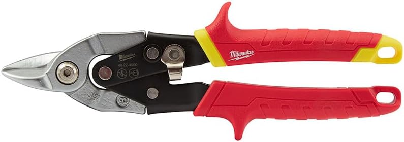 Milwaukee 9 in. Straight-Cut Bulldog Aviation Snips