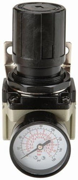 125 PSI 1/2 in. NPT Air Flow Regulator with Dial Gauge