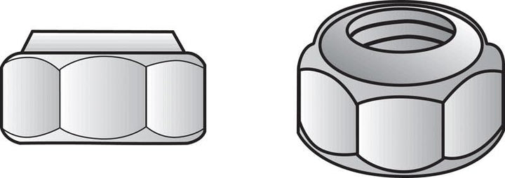 Hillman 1/2 in. Zinc-Plated Steel SAE Nylon Lock Nut, 50-Pack
