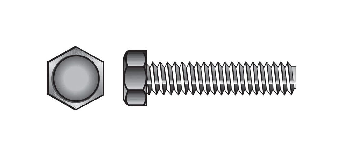 Hillman 1/4 in. Dia x 1-1/2 in. L Zinc-Plated Steel Hex Tap Bolts, Coarse Thread, 100-Pack