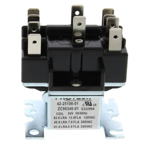 Rheem 42-25106-01 relay - detail view (Voltage: 24V; Product Type: Relay)