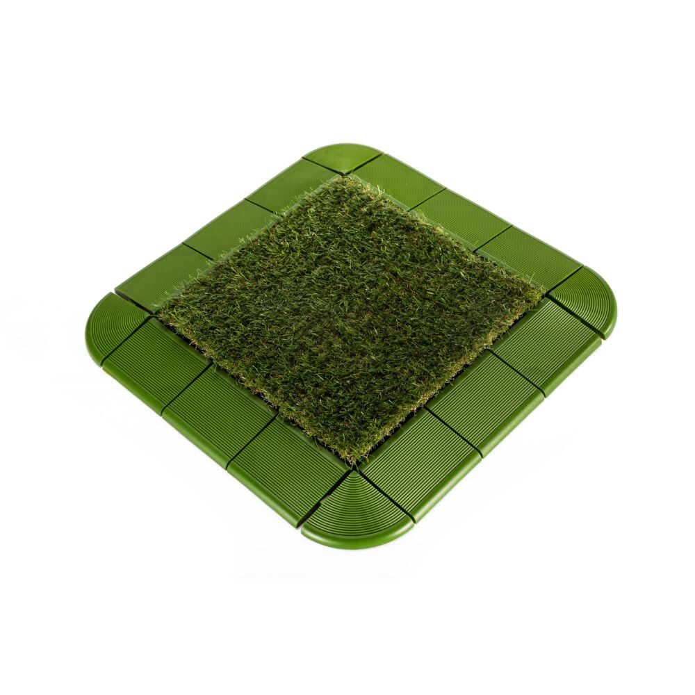 Courtyard Casual 3-in x 12-in 24-Pack Green Prefinished PVC Deck Tile Transition