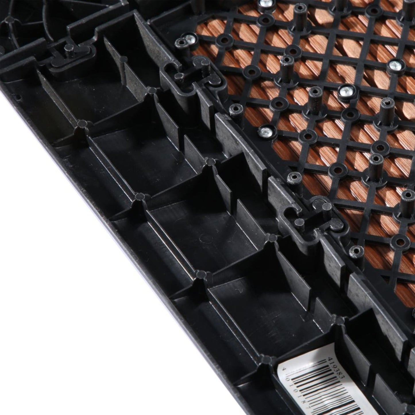 Courtyard Casual 24-Pack Black PVC Deck Tile Transition