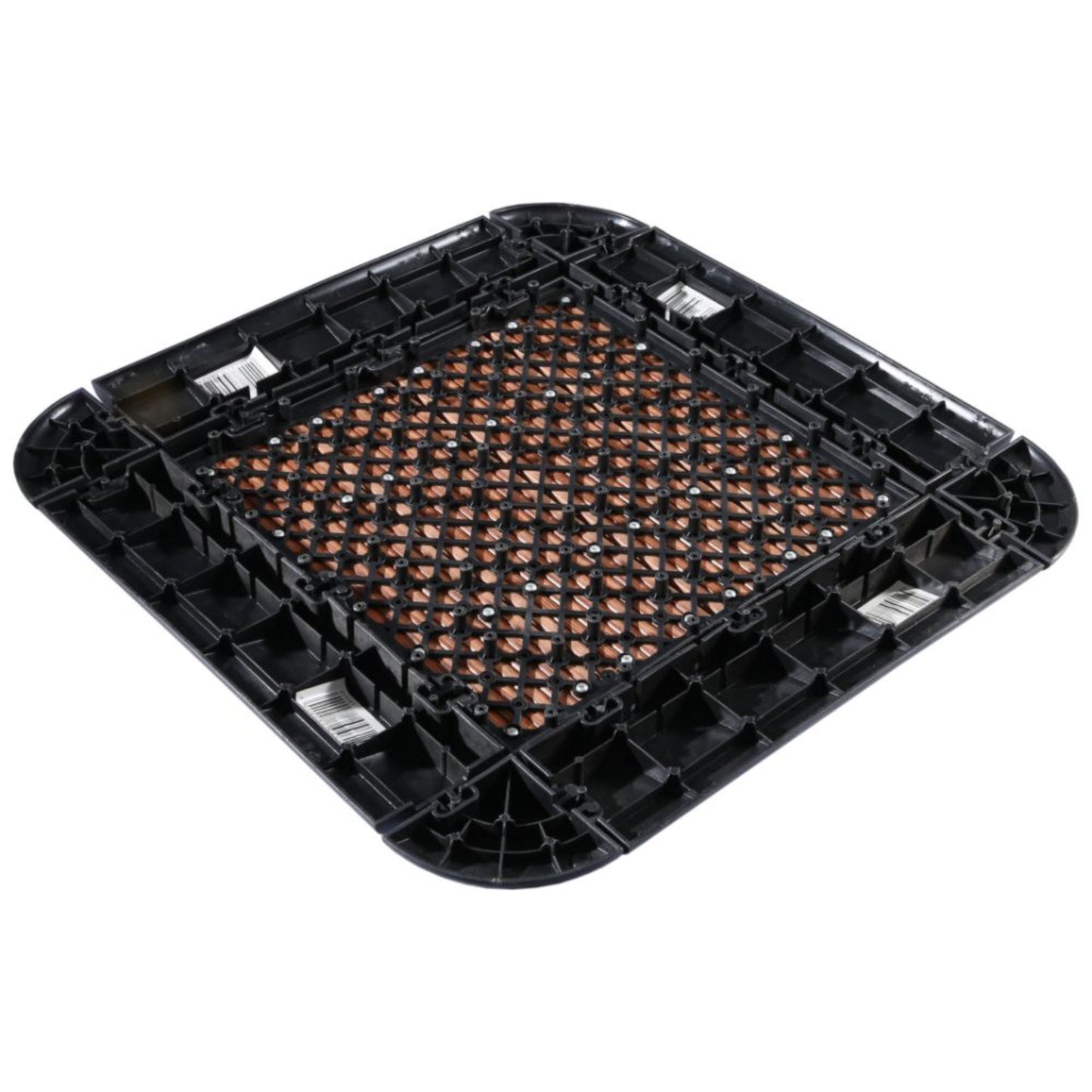 Courtyard Casual 24-Pack Black PVC Deck Tile Transition