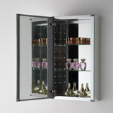 Fresca 15-in x 52-in Surface/Recessed Mount Mirror Mirrored Medicine Cabinet