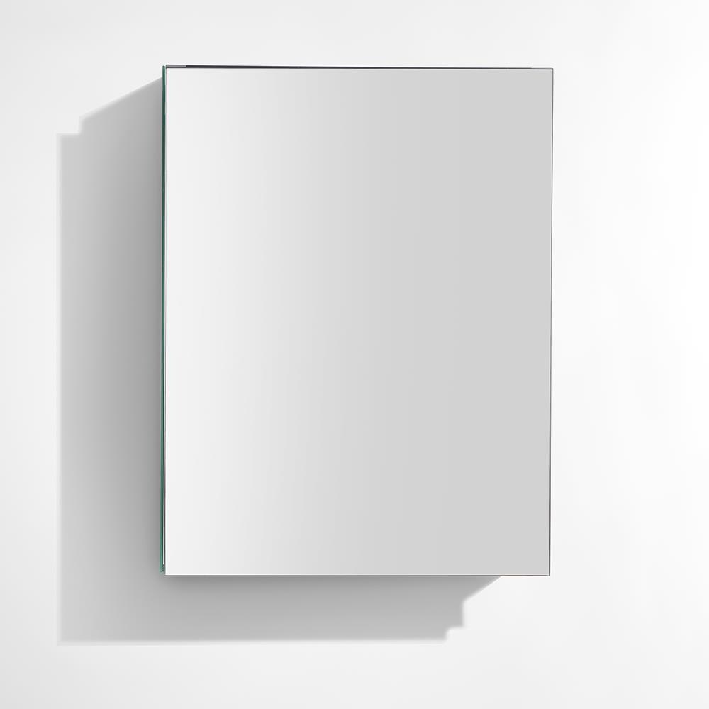 Fresca 20-in x 26-in Surface/Recessed Mount Mirror Mirrored Medicine Cabinet