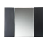 Fresca Modello 32-in x 23.65-in Surface Mount Espresso Mirrored Soft Close Medicine Cabinet