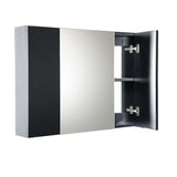Fresca Modello 32-in x 23.65-in Surface Mount Espresso Mirrored Soft Close Medicine Cabinet