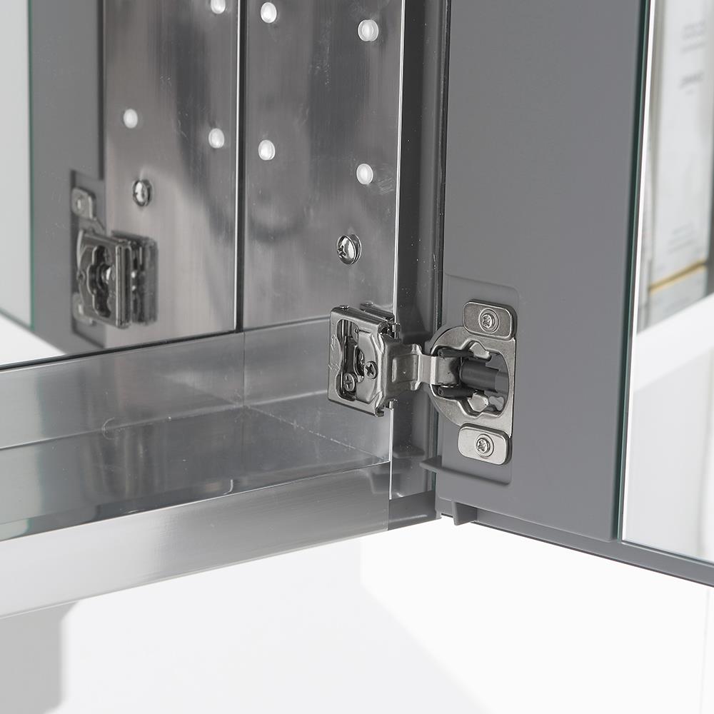 Fresca 20-in x 26-in Surface/Recessed Mount Mirror Mirrored Medicine Cabinet