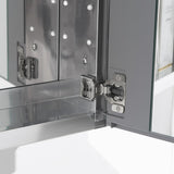 Fresca 40-in x 26-in Surface/Recessed Mount Mirror Mirrored Medicine Cabinet