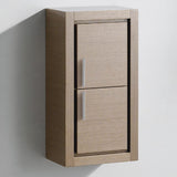 Fresca Trieste 15.75-in x 32-in x 9.87-in Gray Oak Soft Close Bathroom Wall Cabinet