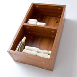 Fresca Senza 11.9-in x 19.65-in x 5.9-in Teak Bathroom Wall Cabinet
