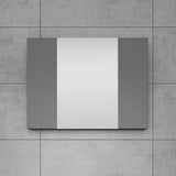 Fresca Modello 32-in x 23.65-in Surface Mount Gray Mirrored Soft Close Medicine Cabinet