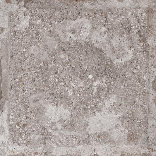 Giorbello (Sample) Piazza Tiles Gray 8-in x 8-in Glazed Porcelain Cement Look Wall Tile