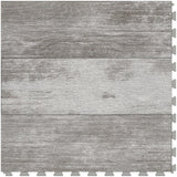 Perfection Floor Tile Sample — Coastal Collection Seaport/Satin Water-Resistant Wood-Look Interlocking Vinyl Tile, 20‑mil Wear Layer
