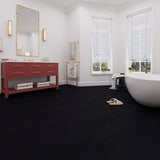 Lucida USA BaseCore Nero Black 12-mil x 6-in W x 36-in L Waterproof Peel and Stick Vinyl Plank Flooring (54-sq ft/ Carton)