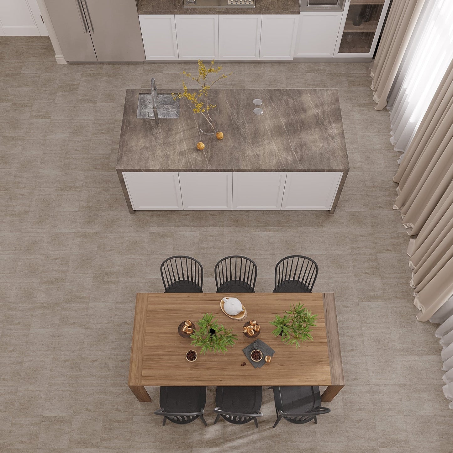 Lucida USA BaseCore Cement 12-in x 12-in Waterproof Peel and Stick Luxury Flooring (36-sq ft)
