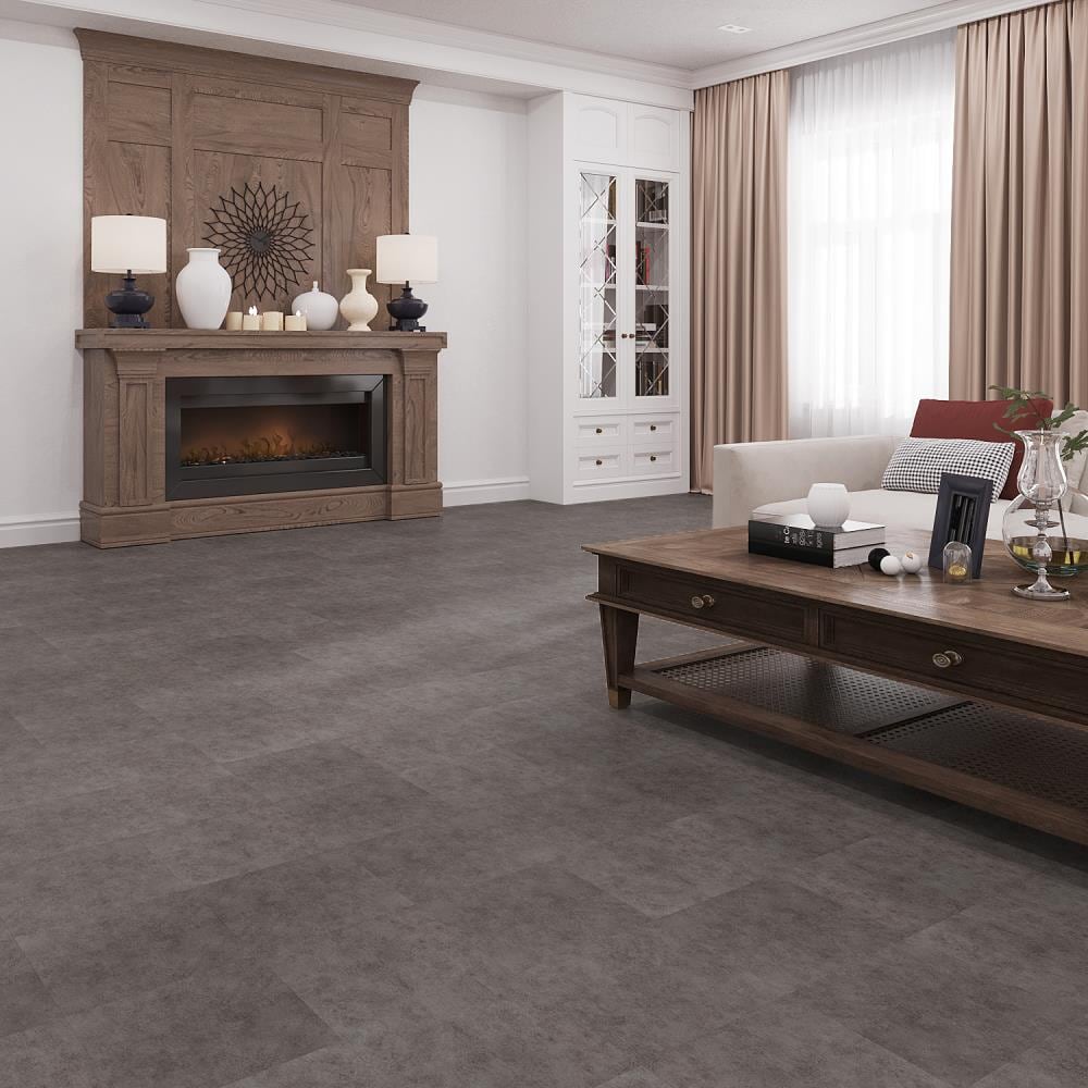Lucida USA BaseCore Wool 12-in x 12-in Waterproof Peel and Stick Luxury Flooring (36-sq ft)