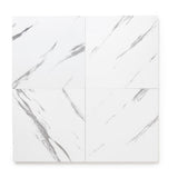 Lucida USA Marble White Stone Look 12-mil x 12-in W x 12-in L Waterproof Peel and Stick Vinyl Tile Flooring (36-sq ft/ Carton)