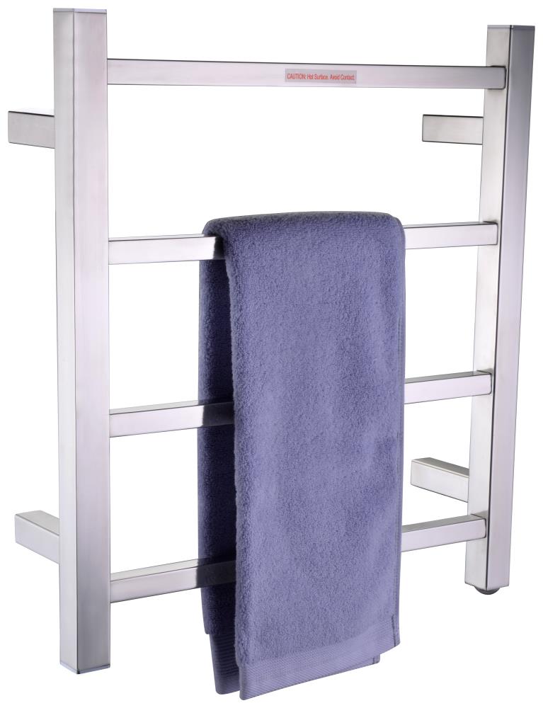 ANZZI Polished Chrome Plug-In Wall Mount Towel Warmer, 17.71-in W x 19.69-in H