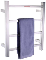 ANZZI Polished Chrome Plug-In Wall Mount Towel Warmer, 17.71-in W x 19.69-in H