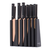 Knight 13-Piece Titanium Plated Cutlery Block Set