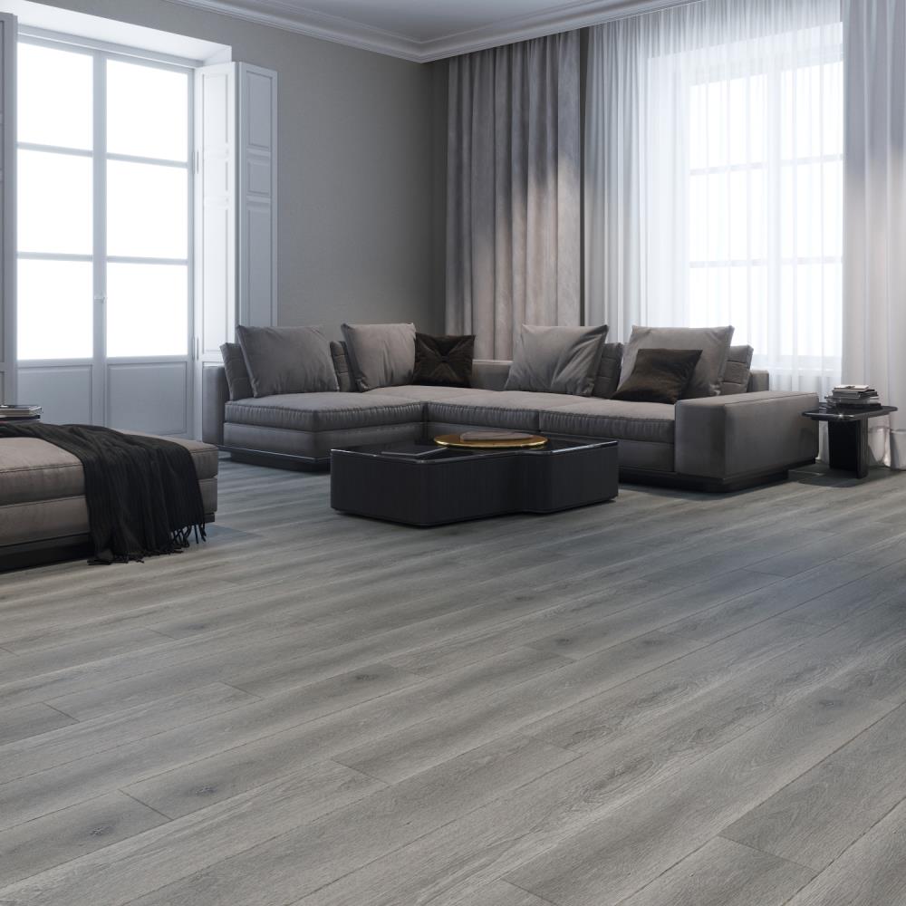 Lucida USA MaxCore Pro Stormcloud Gray 20-mil x 7-3/32-in W x 48-in L Waterproof Interlocking Luxury Vinyl Plank Flooring (24.5-sq ft/ Carton)