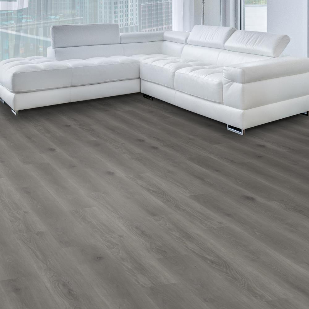 Lucida USA MaxCore Pro Stormcloud Gray 20-mil x 7-3/32-in W x 48-in L Waterproof Interlocking Luxury Vinyl Plank Flooring (24.5-sq ft/ Carton)