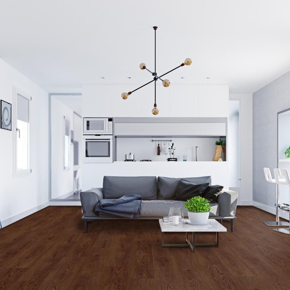 Lucida USA MaxCore Pro Ponytail Brown 20-mil x 7-3/32-in W x 48-in L Waterproof Interlocking Luxury Vinyl Plank Flooring (24.5-sq ft/ Carton)