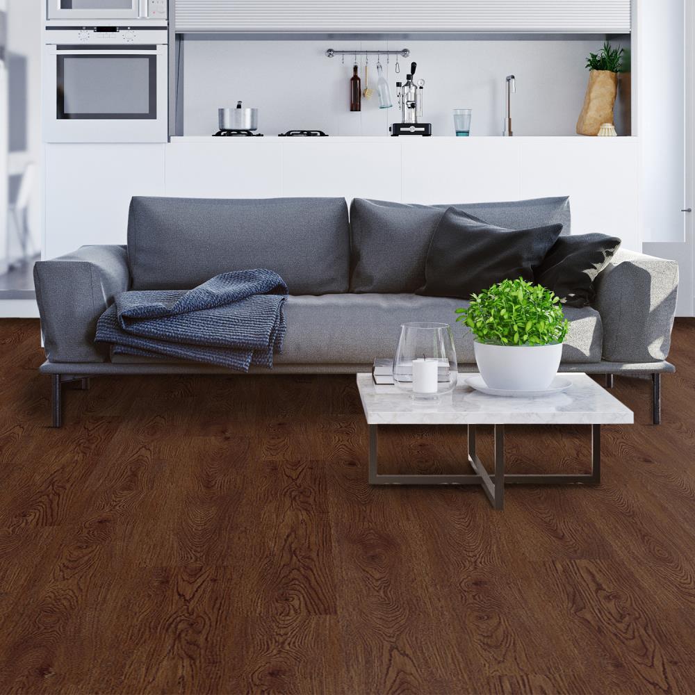 Lucida USA MaxCore Pro Ponytail Brown 20-mil x 7-3/32-in W x 48-in L Waterproof Interlocking Luxury Vinyl Plank Flooring (24.5-sq ft/ Carton)