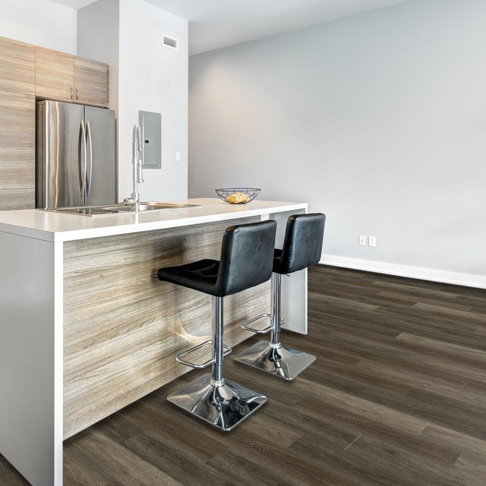 Lucida USA TruCore Bark 7-3/32-in W x 48-in L x 4-4/5-mm Waterproof Interlocking Luxury Vinyl Plank Flooring, 20-mil Wear Layer (24.5-sq ft Carton)