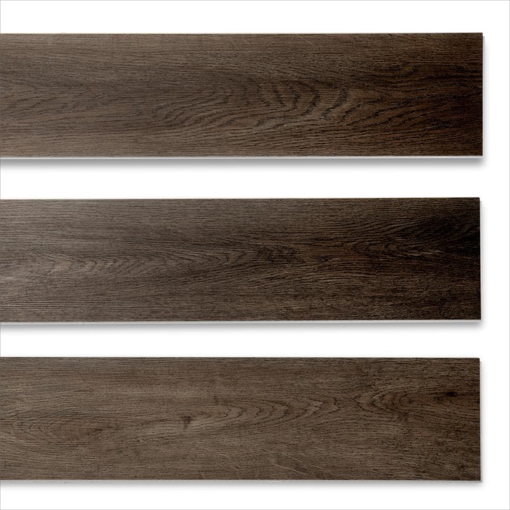 Lucida USA TruCore Bark 7-3/32-in W x 48-in L x 4-4/5-mm Waterproof Interlocking Luxury Vinyl Plank Flooring, 20-mil Wear Layer (24.5-sq ft Carton)