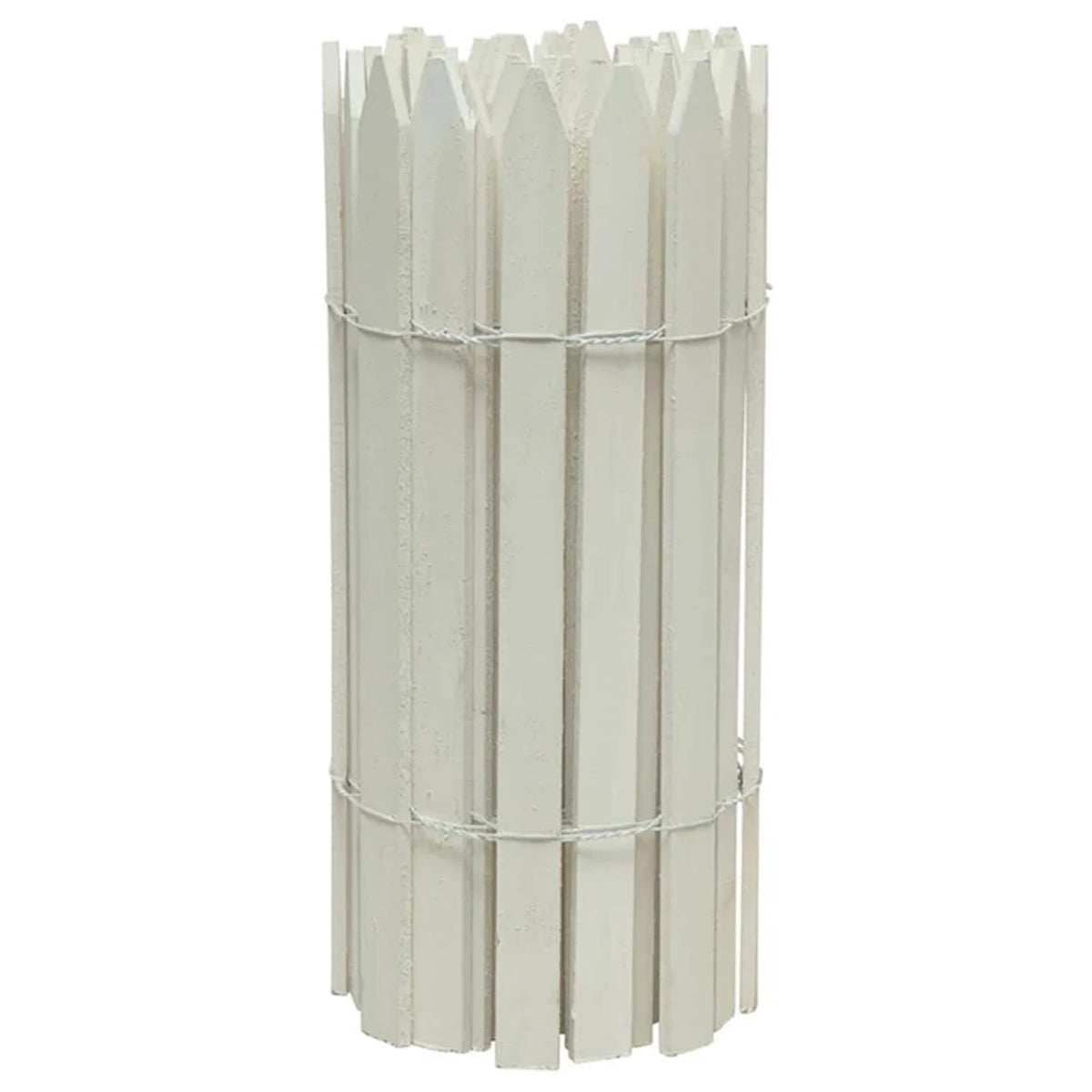 Style Selections Cedar Woven Wire Rolled Fencing - 15'x2', White