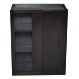 Design House Brookings 24-in W x 36-in H x 12-in D Espresso Maple Blind Corner Wall Ready To Assemble Plywood Cabinet (Recessed Panel Shaker Style)