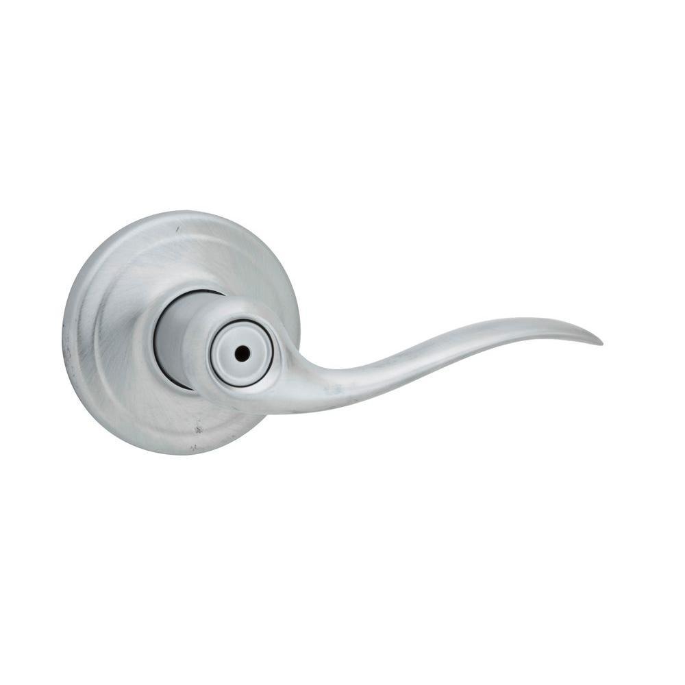 Tustin Satin Nickel Privacy Bed/Bath Door Lever Featuring Microban Antimicrobial Technology - Super Arbor