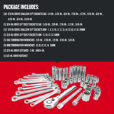 CRAFTSMAN 47-Piece SAE/Metric Polished Chrome Mechanics Tool Set with Soft Case, 3/8-in Drive
