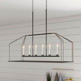Progress Lighting Frisco 6-Light Nickel Transitional Chandelier