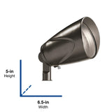 Kichler 400-Lumen 5-Watt Olde Bronze Low Voltage Hardwired LED Landscape Flood Light