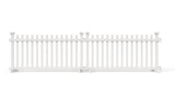 Zippity Outdoor Products Portable Puppy 2 Panels 2-ft H x 3.5-ft W White Privacy Vinyl Flat-top Fence Panel (Unassembled)
