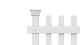 Zippity Outdoor Products Portable Puppy 2 Panels 2-ft H x 3.5-ft W White Privacy Vinyl Flat-top Fence Panel (Unassembled)