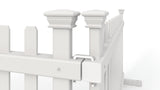 Zippity Outdoor Products Portable Puppy 2 Panels 2-ft H x 3.5-ft W White Privacy Vinyl Flat-top Fence Panel (Unassembled)
