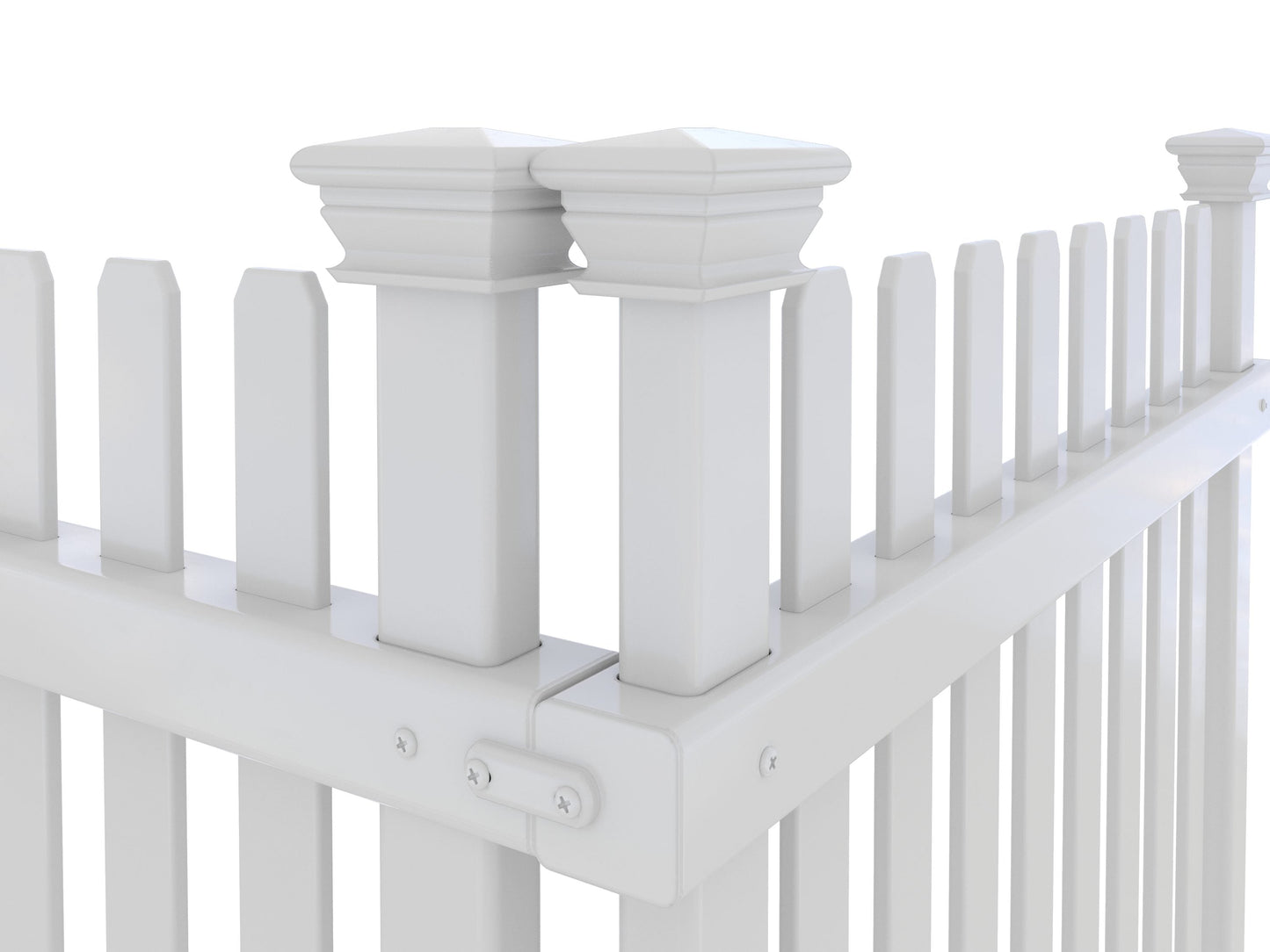 Zippity Outdoor Products Roger Rabbit 3 Panels 2-ft H x 2-ft W White Vinyl Flat-top Fence Panel (Unassembled)